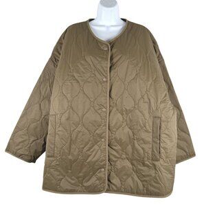 Gap Lightweight Oversized Quilted Jacket 2XL Moss Green Primaloft NWT CJ-2271‎